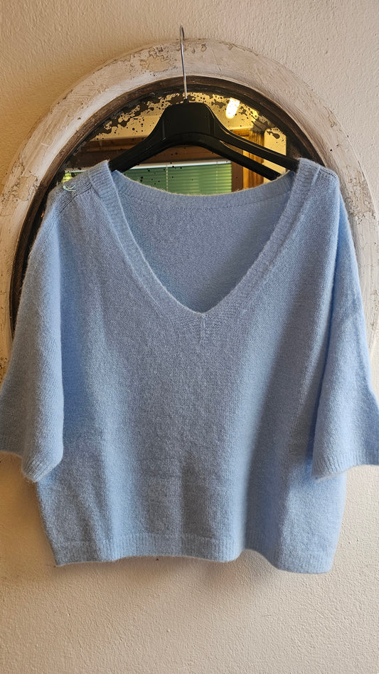 Vaaleansininen neule