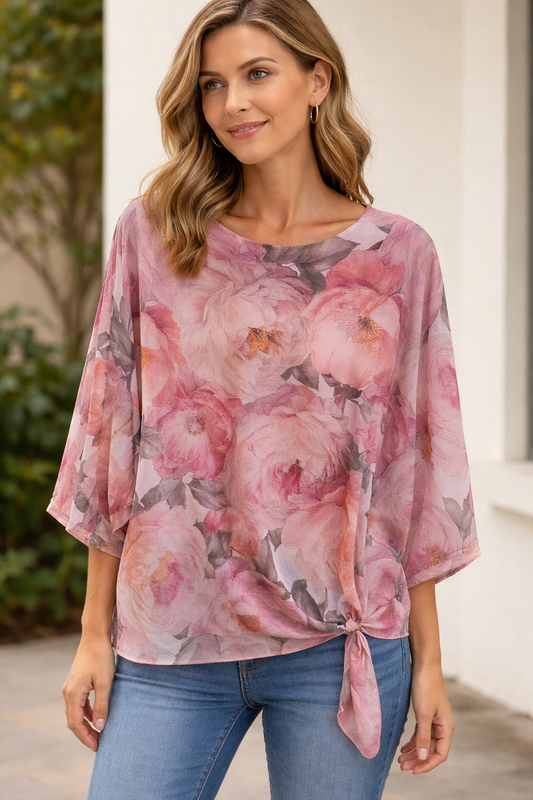 XL kokoinen sifonki pusero