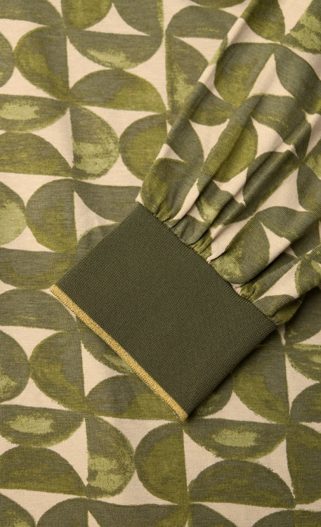 Vihreä kuvio pusero