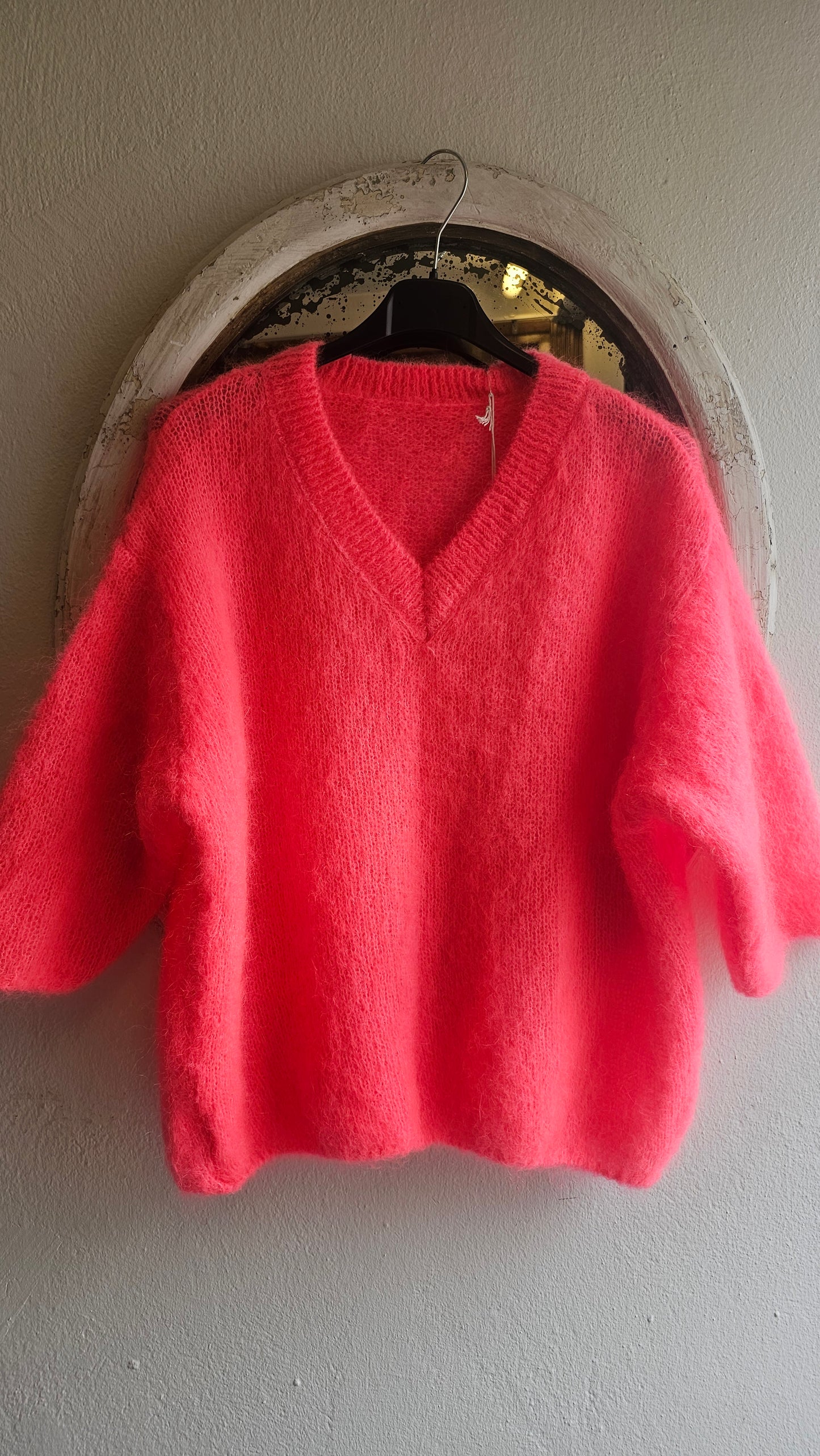 Kid mohair neule