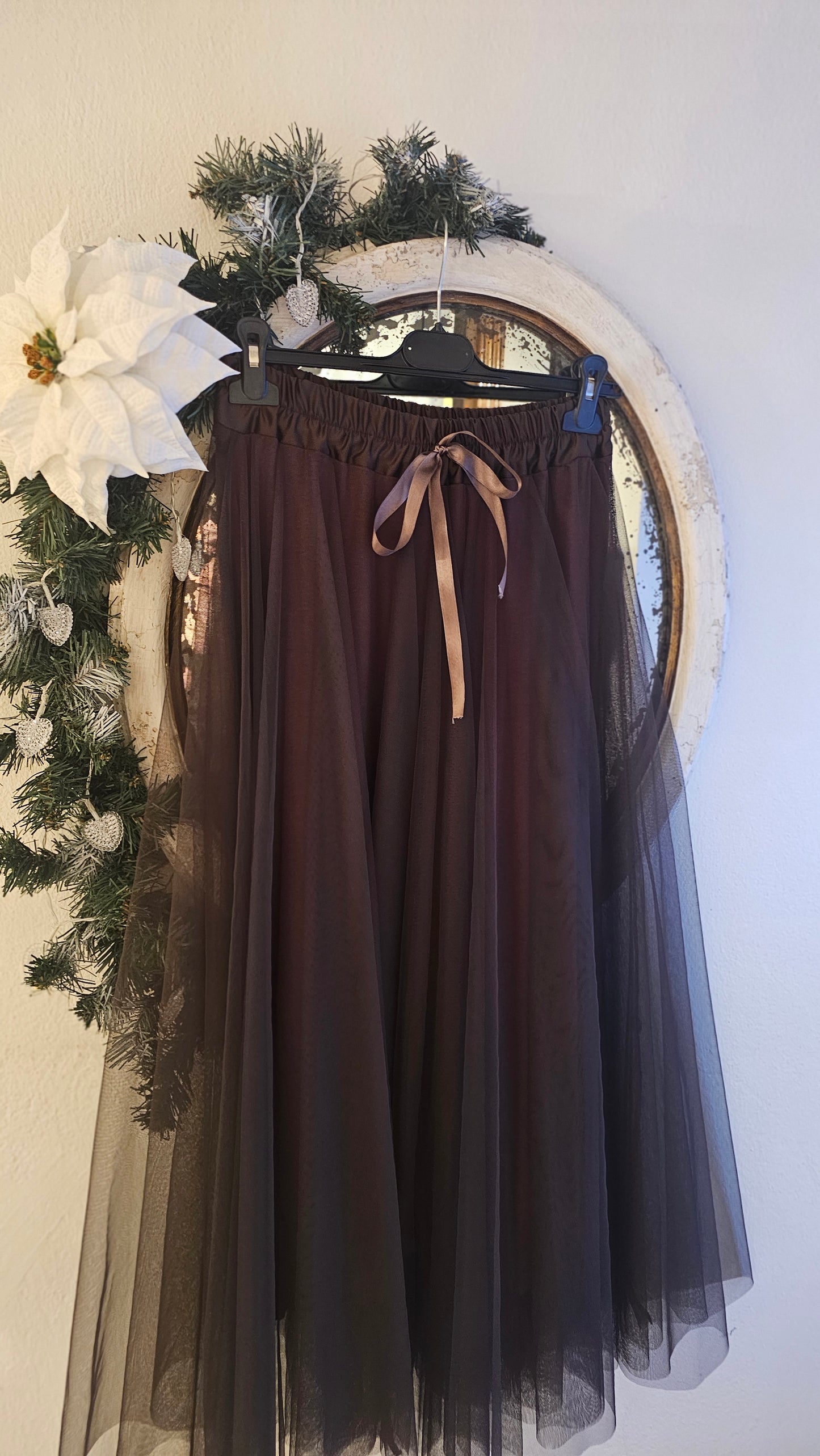 Sifonki hame punainen,ruskea ja musta