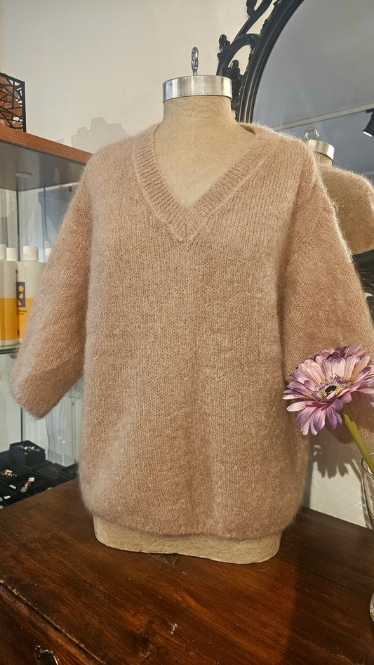 Kid mohair neule