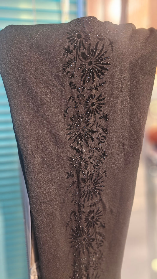 Paksummat legginsit bling kukkakuvio