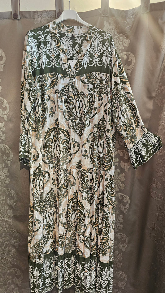 Oriental mekko vihreä ja sininen