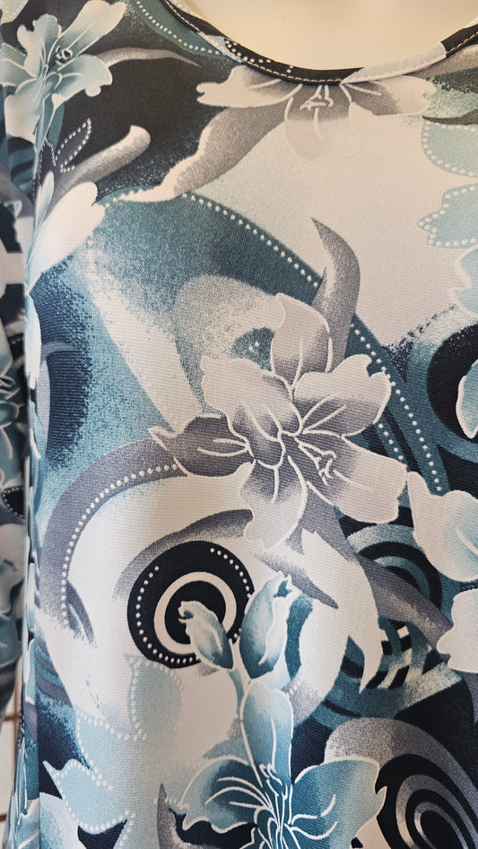 Vihreäsävyinen mekko