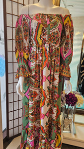 Kirjava maxi mekko
