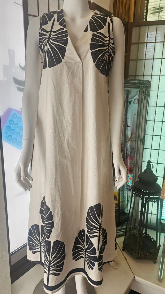 Hihaton puuvilla mekko